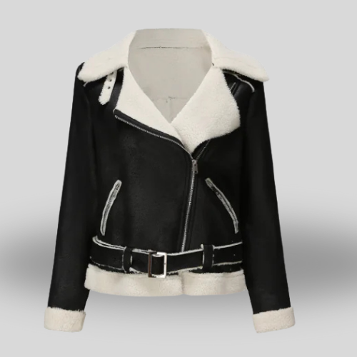 Men's Motorcycle Jacket, Pilot Jacket, Thick Leather Coat